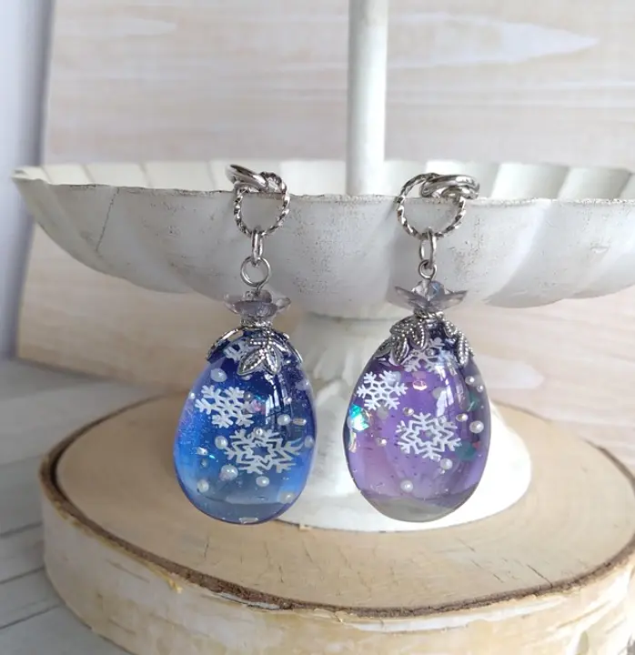 クラフトハートトーカイ（コクーンシティ店）12月雪降る夜の卵型バッグチャームワークショップ