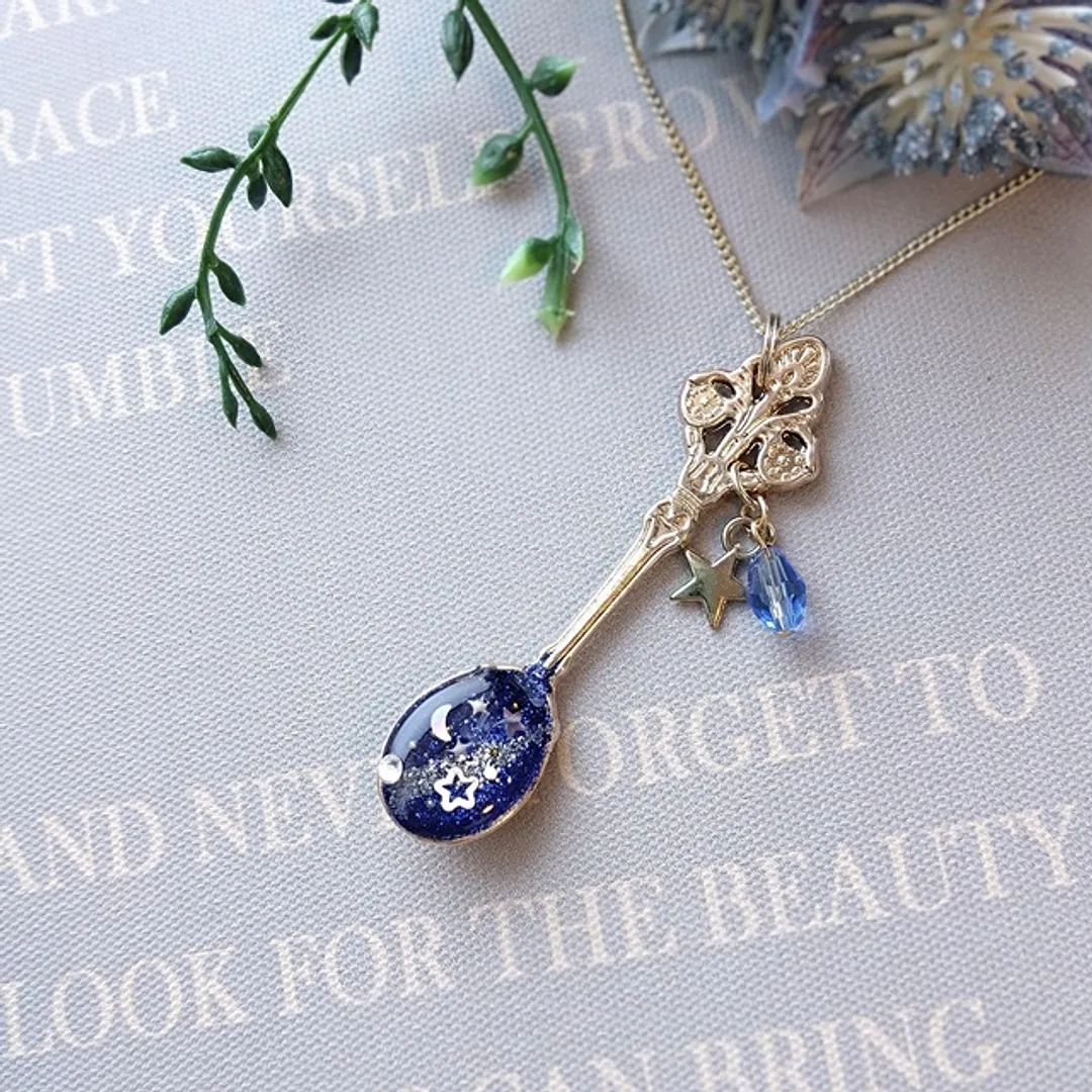 クラフトハートトーカイ（コクーンシティ店）12月夜空のスプーンネックレスワークショップ