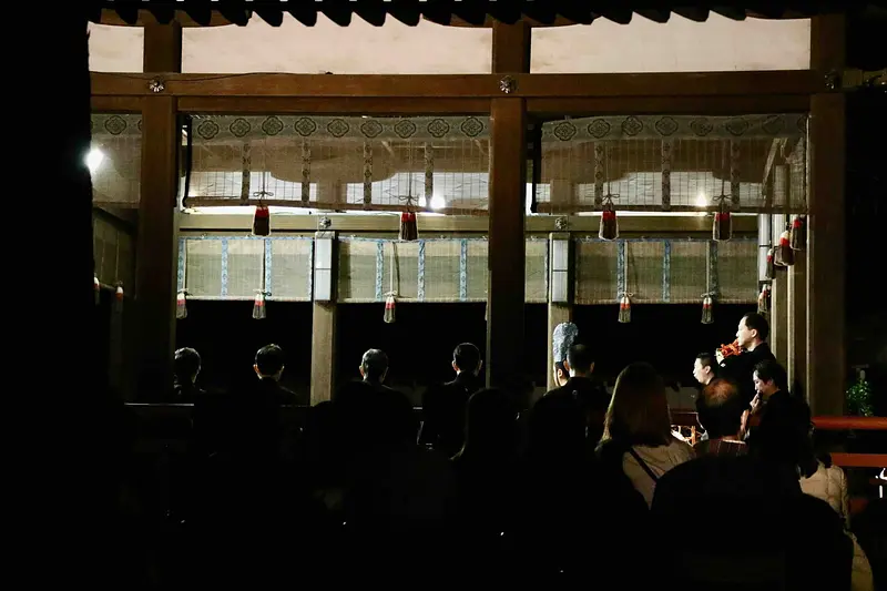 大宮薪能 裏正面席