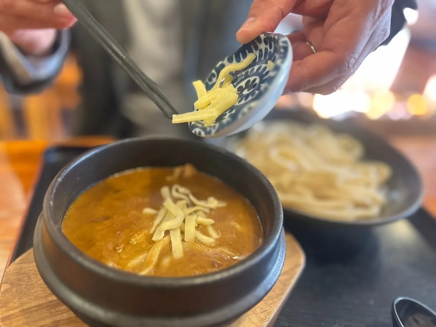 延喜の「特製かれぇつけめん」チーズ