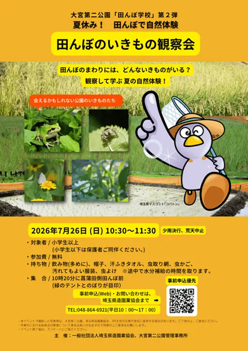 田んぼのいきもの観察会