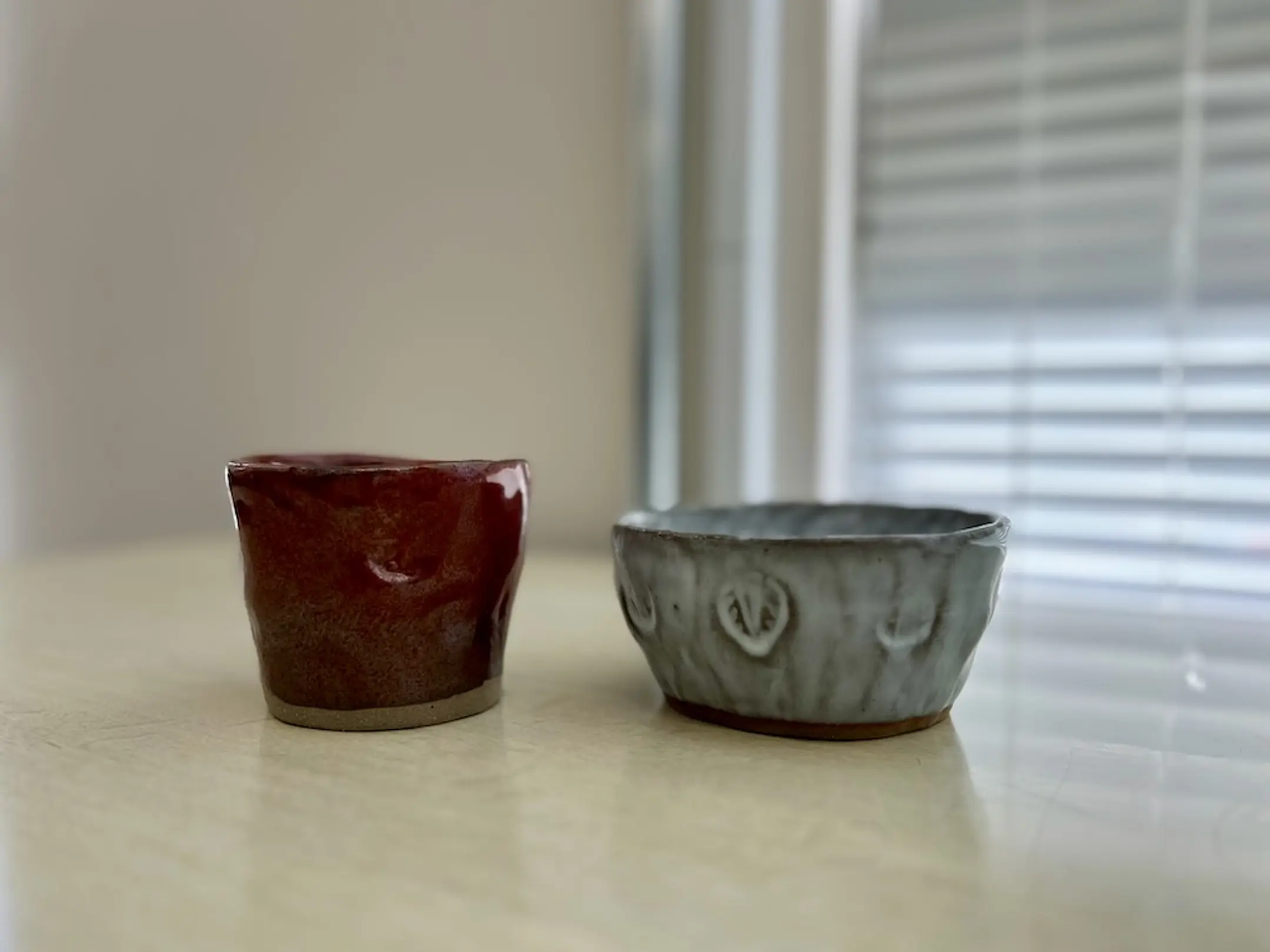 陶芸体験で作った器